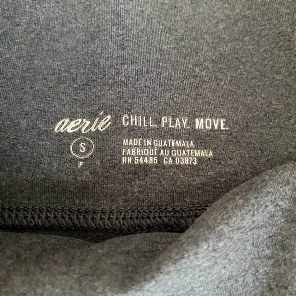 Aerie Chill Play Move Light Grey Leggings Size S - Picture 4 of 6